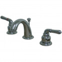 Kingston Brass KB91 Magellan Two Handle 4" to 8" Mini Widespread Lavatory Faucet w/ Retail Pop-up