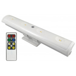 Amertac-Westek LW1205W-N1 Clamp Bar Light With Remote, White