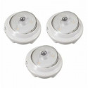 Amertac-Westek LPL623W LED Wireless Puck Light, White, 3-Pk.