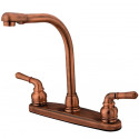 Kingston Brass KB75 Magellan 8" High Arch Kitchen Faucet w/out Sprayer