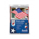 Annin Flagmakers 021850R Premium Nylon U.S. Banner, 2-1/2 x 4-ft.