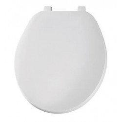 BEMIS Mfg. Co. 92B 000 Round Plastic Toilet Seat, Top-Tite Hinge, White