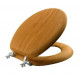 BEMIS Mfg. Co. 9601CP 378 Toilet Seat, Round, Wood Veneer, Oak