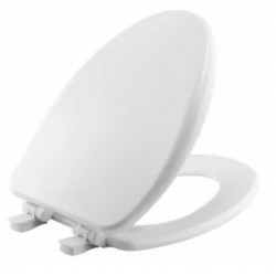BEMIS 164SLOW 000 Alesio ll Toilet Seat, Elongated, Whisper Close, Precision Seat Fit, Easy Clean Hinges, STA-TITE Fasteners, White