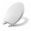 BEMIS 64SLOW 000 Alesio ll Toilet Seat, Round, Whisper Close, Precision Seat Fit, Easy Clean Hinges, STA-TITE Fasteners, White