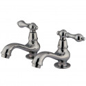 Kingston Brass KS1101AL Heritage Twin Handle Basin Faucet Set w/ AL lever handles