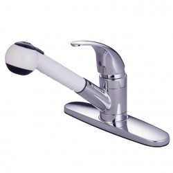 Kingston Brass KB670 Legacy Single Handle Pull-Out Kitchen Faucet w/ Satin Spray