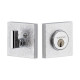 Viaggio QADMLNQAD Quadrato Linen Rosette Single Cylinder Deadbolt, Keyed Alike