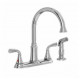 American Standard 7408.400.0 Tinley Dual Control High Arc Kitchen Faucet With Side Spray