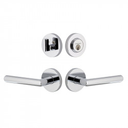 Viaggio CLOMOD Circolo Rosette Entry Set with Moderno Lever and Matching Deadbolt