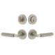 Viaggio CLOCON-REB Circolo Rosette Entry Set with Contempo Rebar Lever and Matching Deadbolt