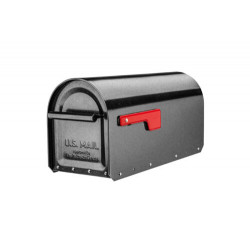 Architectural Mailboxes 5560P-R-10 Sequoia Post-Mount Mailbox, Heavy-Duty, Pewter Steel, 8 x 9.7 x 20.8-In.