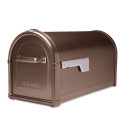 Architectural Mailboxes 5593C-CG-10 Hillsborough Post Mount Mailbox, Copper Aluminum, 9.6 x 11.1 x 21.3-In.