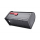 Architectural Mailboxes 7900-1B-R-10 Barrington Mailbox Black with Red Flag, Post-Mount, Black, 8.5 x 11 x 20.6-In.