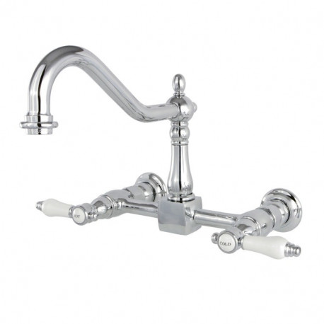 Kingston Brass KS124BPL/PKL/PKX 8” Center Kitchen Faucet Without Sprayer