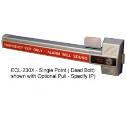 Detex ECL-230X Alarmed Dead Bolt Panic Hardware Single - Point Lock