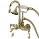 Kingston Brass AEFL Wall Mount Clawfoot Tub Faucets With Hand Shower,Metal Lever