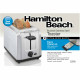Hamilton Beach 22910 Bagel Toaster, Brushed Stainless Steel, 2-Slice