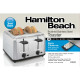 Hamilton Beach 24910 Bagel Toaster, Brushed Stainless Steel, 4-Slice