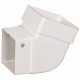 Amerimax T Gutter Elbow, Contemporary, Square, Vinyl, 2-In.