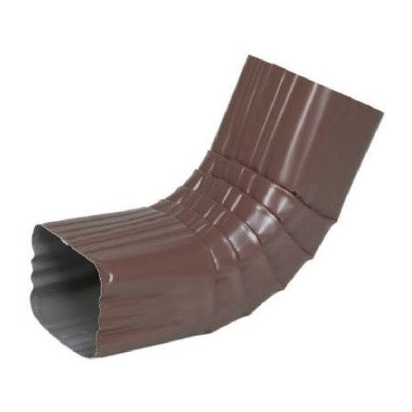 Amerimax 2526419 Gutter Front Elbow, Style A, 75 Degree, Brown Aluminum, 2 x 3-In.