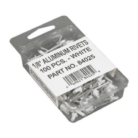 Amerimax 840 Gutter Rivets, Aluminum, 1/8-In., 100-Pc.