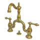 Kingston Brass KS797 Bridge Bathroom Faucet w/ Brass Pop-Up Drain
