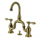 Kingston Brass KS799 Bridge Bathroom Faucet w/ Pop-Up Drain