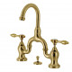Kingston Brass KS799 Bridge Bathroom Faucet w/ Pop-Up Drain