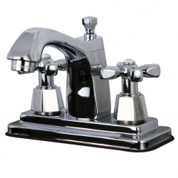 Kingston Brass KS864HX 4" Centerset Faucet w/ Brass Pop-up Drain