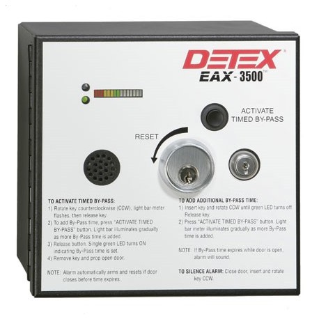 Detex EAX-3500 EAX-3500FK 102651-1 MC65 CL-1103945 Series Timed Bypass Exit Alarm and Rechargeable Battery