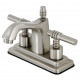 Kingston Brass KS864ML 4" Centerset Faucet w/ Brass Pop-up Drain
