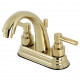 Kingston Brass KS861 4" Centerset Faucet w/ Brass Pop-up Drain