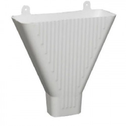 Amerimax 85208 Funnel For 2 x 3-In. Downspout, White Plastic