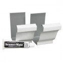 Amerimax 27008 Aluminum Seamer With Seamermate, White, 2-Pk.