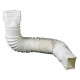 Amerimax 8501 Downspout Extension, Flexible, Poly, Extends 24 - 55-In.