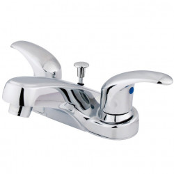 Kingston Brass KB625 4" Centerset Bathroom Faucet w/ Brass Pop-up