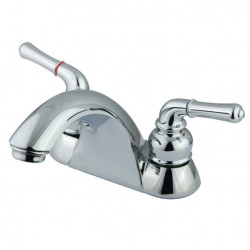 Kingston Brass KB262LP 4" Centerset Bathroom Faucets With Retall Pop-Up Drain