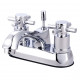 Kingston Brass KS4261DX Concord Two Handle 4" Centerset Lavatory Faucet w/ Brass Concord Pop-up