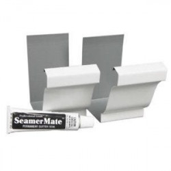 Amerimax K-Style Gutter Seamer With Seamermate, Galvanized Steel, 2-Pk.