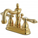 Kingston Brass KS160BAL 4" Centerset Bathroom Faucet,Metal Lever