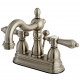 Kingston Brass KS160BAL 4" Centerset Bathroom Faucet,Metal Lever