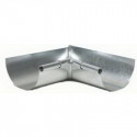 Amerimax LIS265 Gutter Half Round Miter, Inside, Galvanized, 5-In.