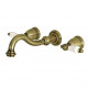 Kingston Brass KS312PL Wall Mount Bathroom Faucets,Porcelain Lever