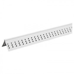 Amerimax 371 Corner Bead, White Vinyl, 1.25-In.