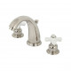 Kingston Brass KB98PX Widespread Bathroom Faucets,Porcelain Cross