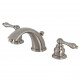 Kingston Brass KB97ALB Widespread Bathroom Faucets w/ Brass Pop-Up Drain