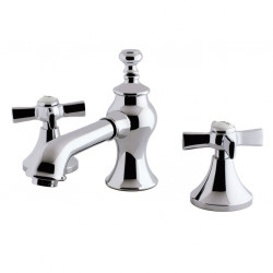 Kingston Brass KC706ZX Widespread Bathroom Faucets,Metal Cross