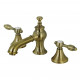 Kingston Brass KC706TAL Widespread Bathroom Faucets,Metal Lever