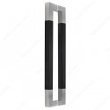Richelieu 705 1-3/16" (30 mm) Square Tubular Pull Handles W/ Wood Insert for Back to Back Mounting